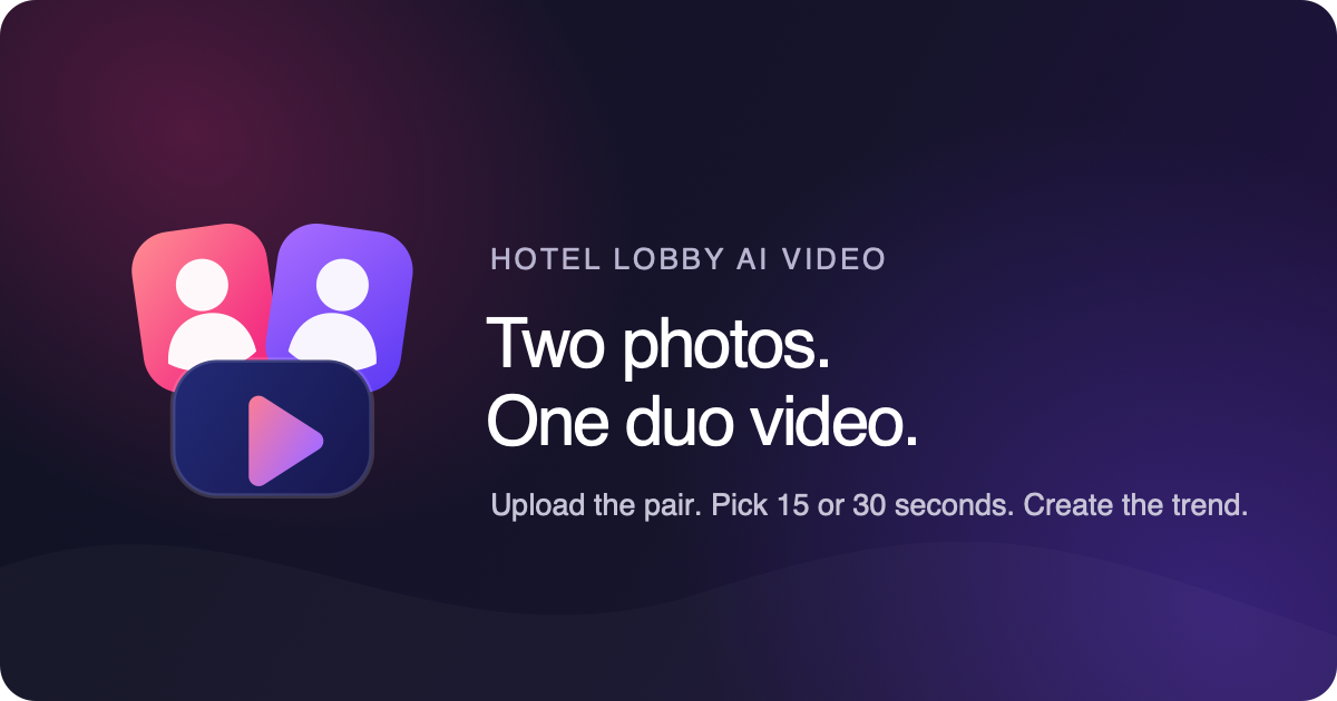 Hotel Lobby AI Video screenshot